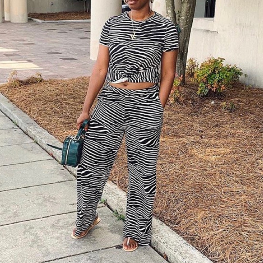 H&M Zebra Print CO ORD Set